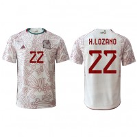 Billiga Mexiko Hirving Lozano #22 Borta fotbollskläder VM 2022 Kortärmad